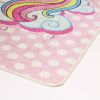 Tapis chambre enfant 80x150 cm Polyester Licorne Sweet
