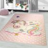 Tapis chambre enfant 80x150 cm Polyester Licorne Sweet
