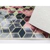 Tapis de salon 200x290 cm Polyester Luxe Rose