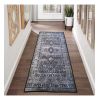 Tapis de salon 80x150 cm Polyester Maghreb Gris