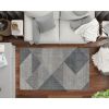 Tapis de salon 80x150 cm Polycoton Miran Gris