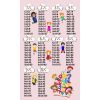 Tapis chambre enfant 120x180 cm Polyester Multiplication Rose