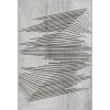 Tapis de salon 120x180 cm Polycoton Nour Gris