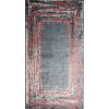 Tapis de salon 160x230 cm Polyester Ring Rouge