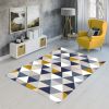 Tapis de salon 200x290 cm Polyester Triangle Jaune