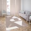 Tapis de salon 120x180 cm Polycoton Zino Beige