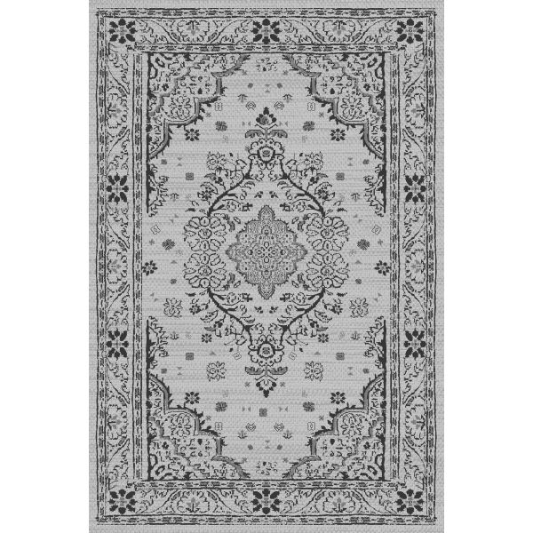 Tapis de salon 200x290 cm Polyester Orient Gris