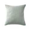 Taie d’oreiller 60x60 cm Gaze de Coton à petits carreaux Eucalyptus