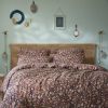 Housse de couette 240x260 cm Gaze de Coton Nora camel