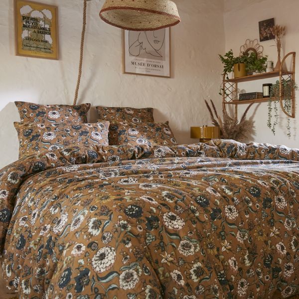 Housse de couette 200x200 cm Gaze de Coton Camille