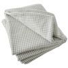 Bout de lit 90x200 cm Gaze de Coton Quadri Eucalyptus