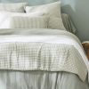 Bout de lit 90x200 cm Gaze de Coton Quadri Eucalyptus