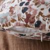 Coussin avec croquet 40x40 cm Gaze de Coton Nora Naturel