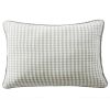 Coussin avec passepoil 40x60 cm Gaze de Coton Quadri Eucalyptus