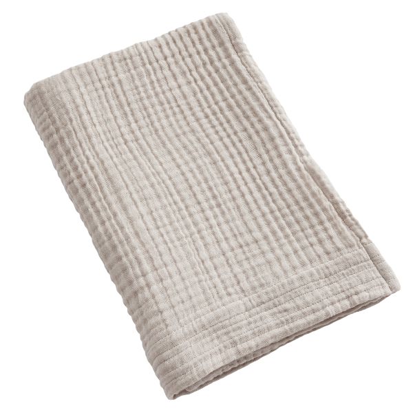 Serviette de bain 70x130 cm Gaze de Coton Naturel