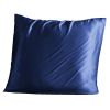 Taie d’oreiller 63x63 cm Soie de mûrier Bleu Nuit