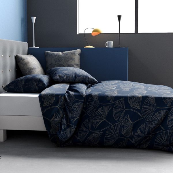 Housse de couette 140x200 cm + 1 taie d'oreiller 63x63 cm Coton Edo