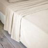 Drap plat 240x300 cm Flanelle de Coton Sable