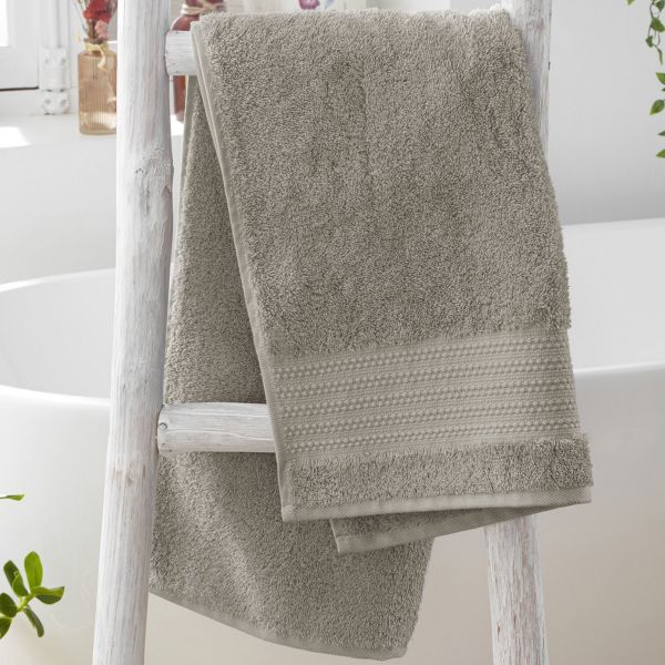 Serviette de toilette 50x90 cm Coton Argile