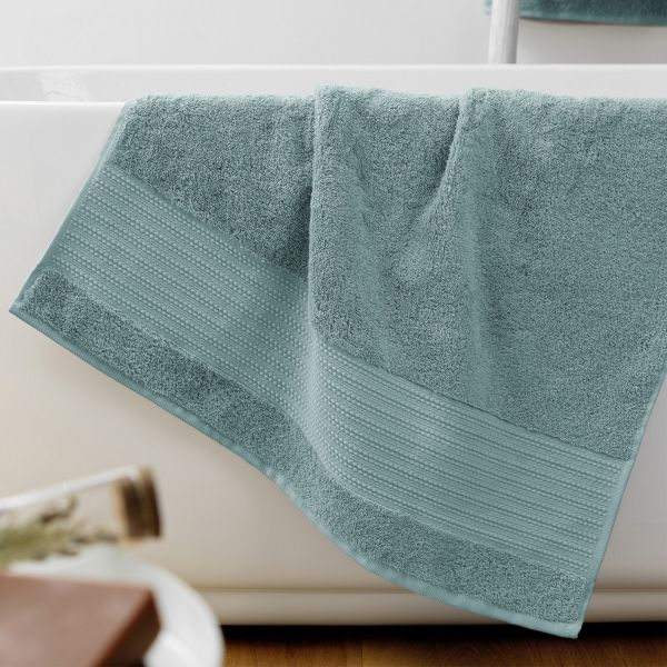 Serviette de douche 70x130 cm Coton Bleu Glacier