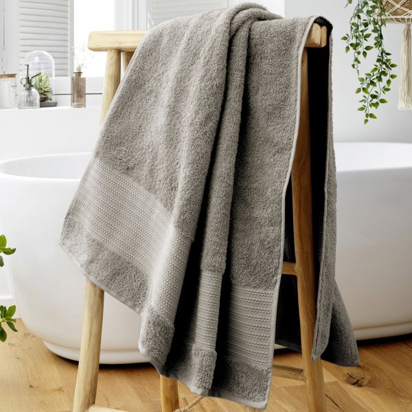 Serviette de bain 90x150 cm Coton Argile
