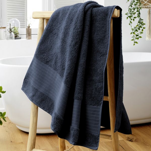 Serviette de bain 90x150 cm Coton Minuit