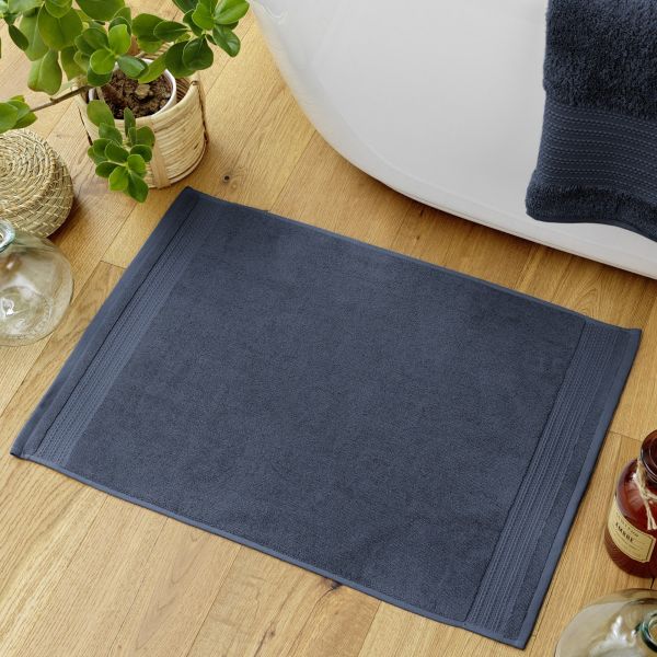 Tapis de bain 50x70 cm Coton Minuit