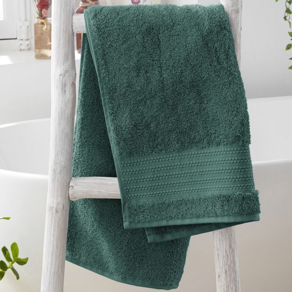 Serviette de toilette 50x90 cm Coton Emeraude