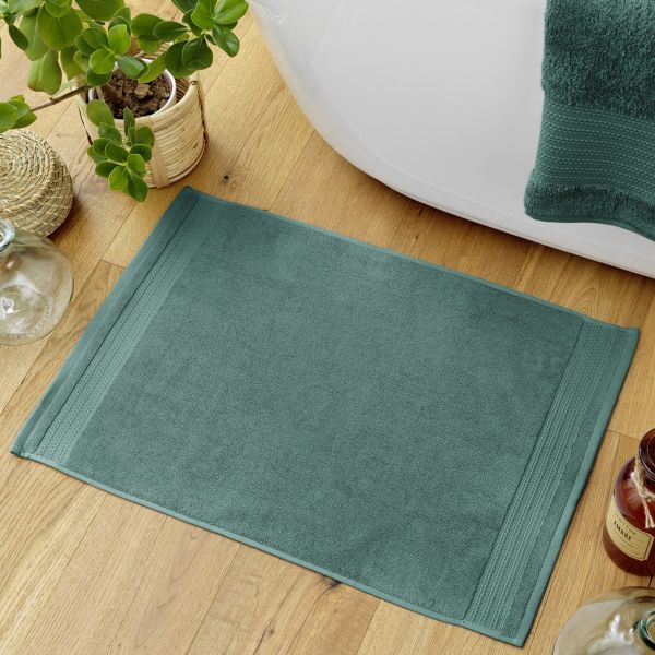 Tapis de bain 50x70 cm Coton Emeraude