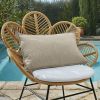Housse de coussin extérieur 40x60 cm Polypropylène Sable