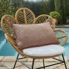 Housse de coussin extérieur 40x60 cm Polypropylène Corail