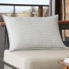 Housse de coussin extérieur 40x60 cm Polyester Quadri Eucalyptus