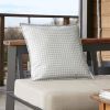 Housse de coussin extérieur 45x45 cm Polyester Quadri Eucalyptus