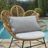 Housse de coussin extérieur 40x60 cm Polypropylène Galet