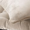 Coussin 45x45 cm Velours de coton Naturel