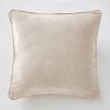 Coussin 45x45 cm Velours de coton Naturel