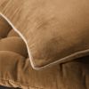 Coussin 45x45 cm Velours de coton Camel