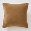 Coussin 45x45 cm Velours de coton Camel