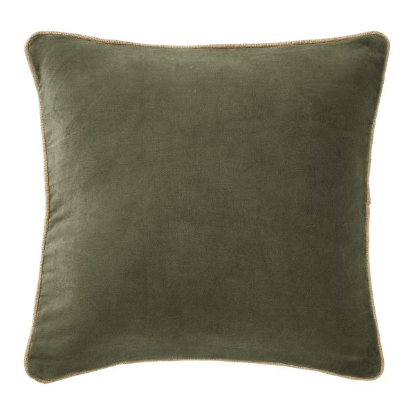 Coussin 45x45 cm Velours de coton Thym