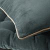 Coussin 45x45 cm Velours de coton Ardoise