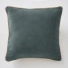 Coussin 45x45 cm Velours de coton Ardoise