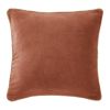 Coussin 45x45 cm Velours de coton Terracotta