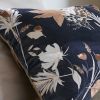 Coussin 45x45 cm Velours de coton Hazel Bleu