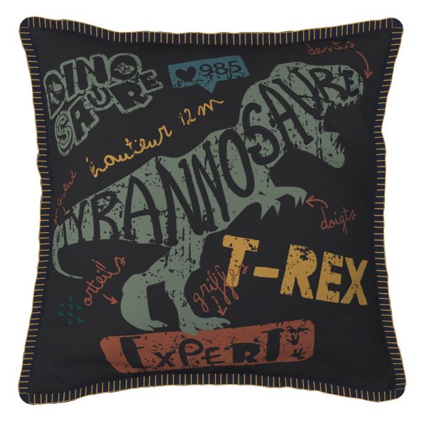 Coussin 40x40 cm Coton Trias avec point de cheval