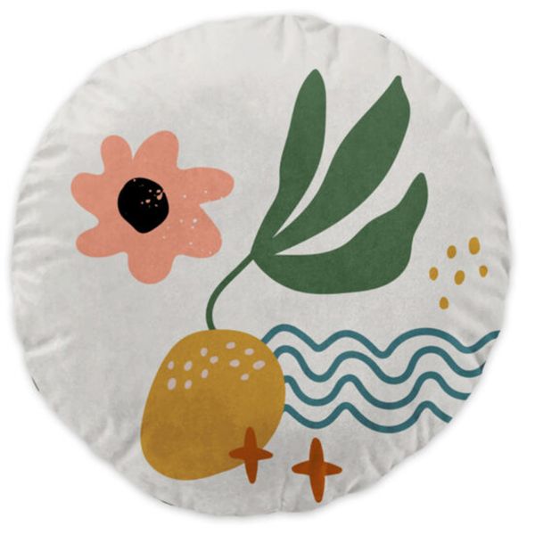 Coussin 40x40 cm Coton Absart avec broderies