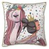 Coussin 40x40 cm Coton Pegase avec passepoil