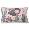 Coussin 30x50 cm Coton Maeria avec pompons