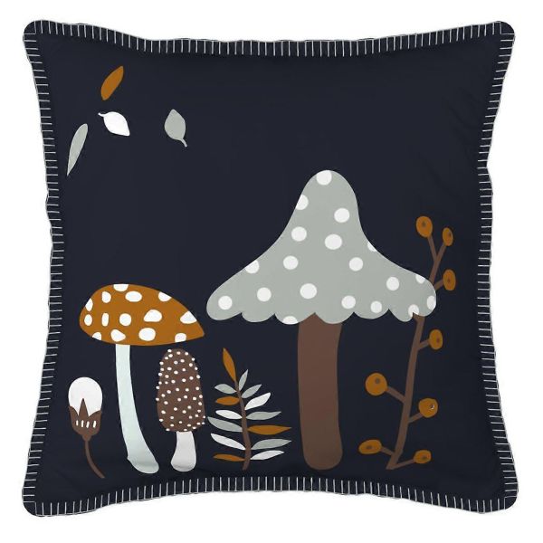 Coussin 40x40 cm Coton Amanite point de cheval
