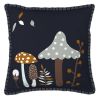 Coussin 40x40 cm Coton Amanite point de cheval