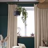 Rideau ajustable 140x270 cm velours de coton Pampa